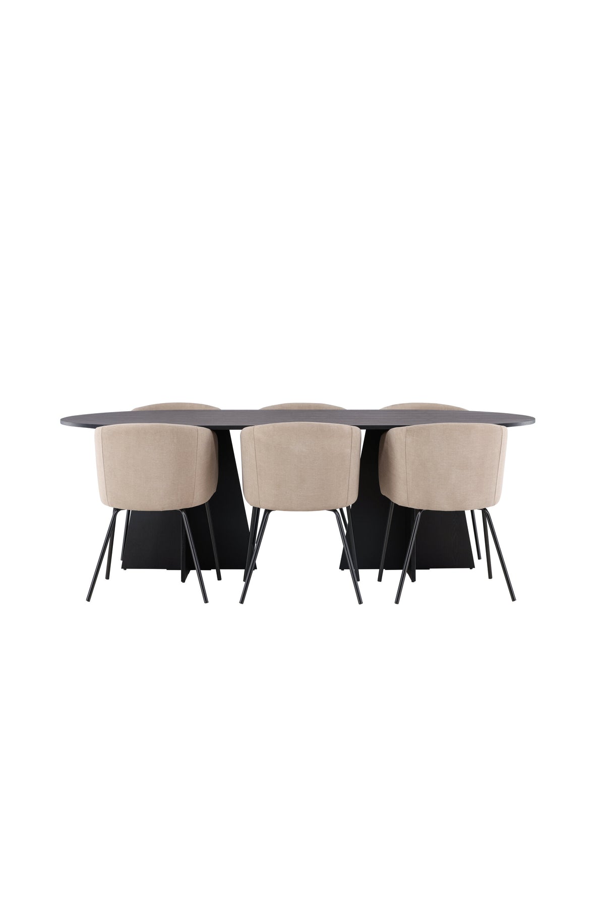 Bootcut Matbord med Berit Stolarna – Bord: 75x230x115 Stol: 55x78x55