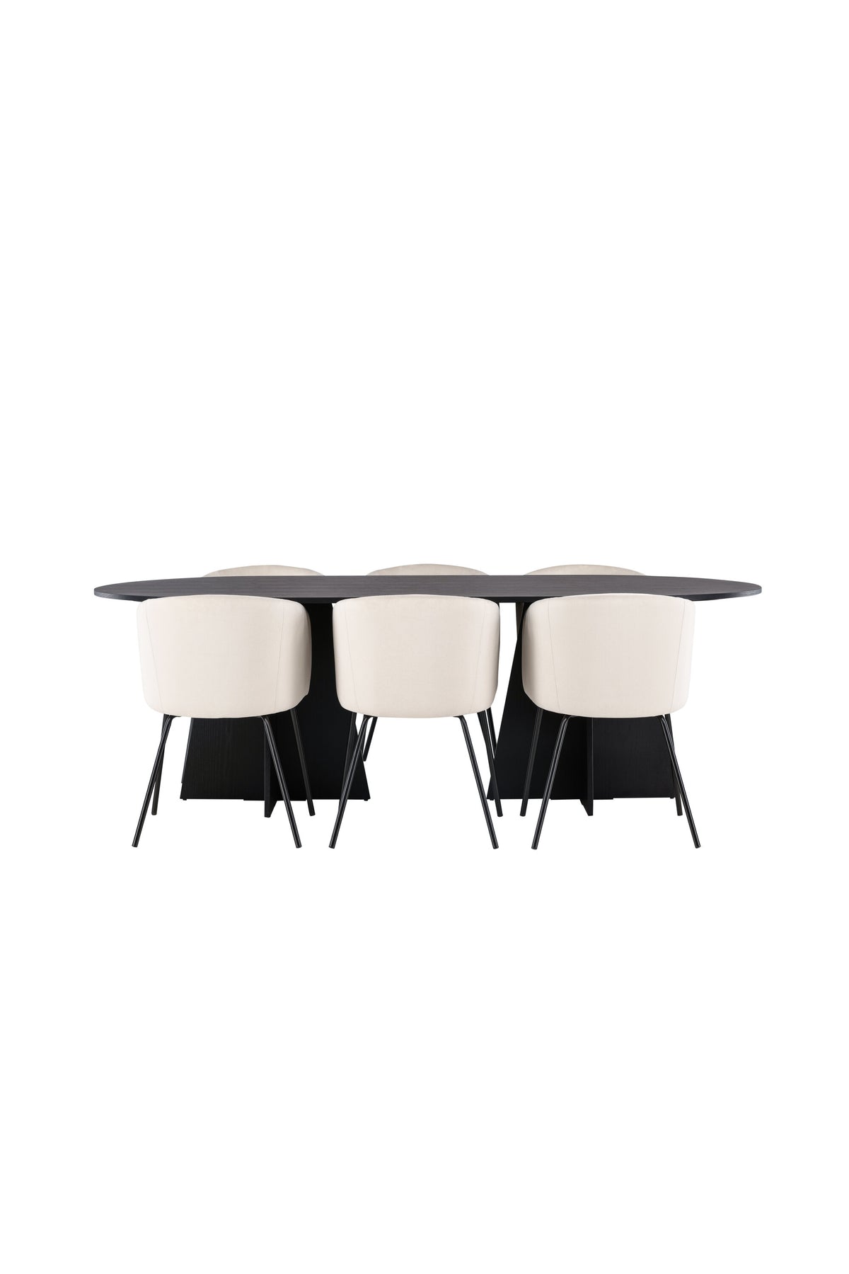 Bootcut Matbord med Berit Stolarna – Bord: 75x230x115 Stol: 55x78x55
