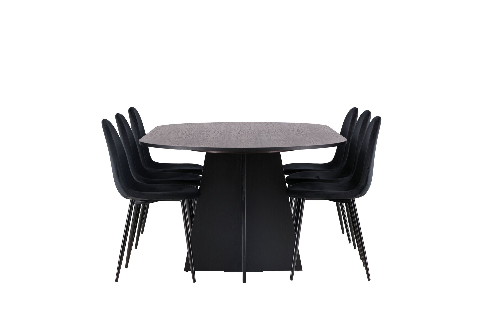 Bootcut Matbord med Polar Stolarna – Bord: 75x230x115 Stol: 53,3x88x42,5