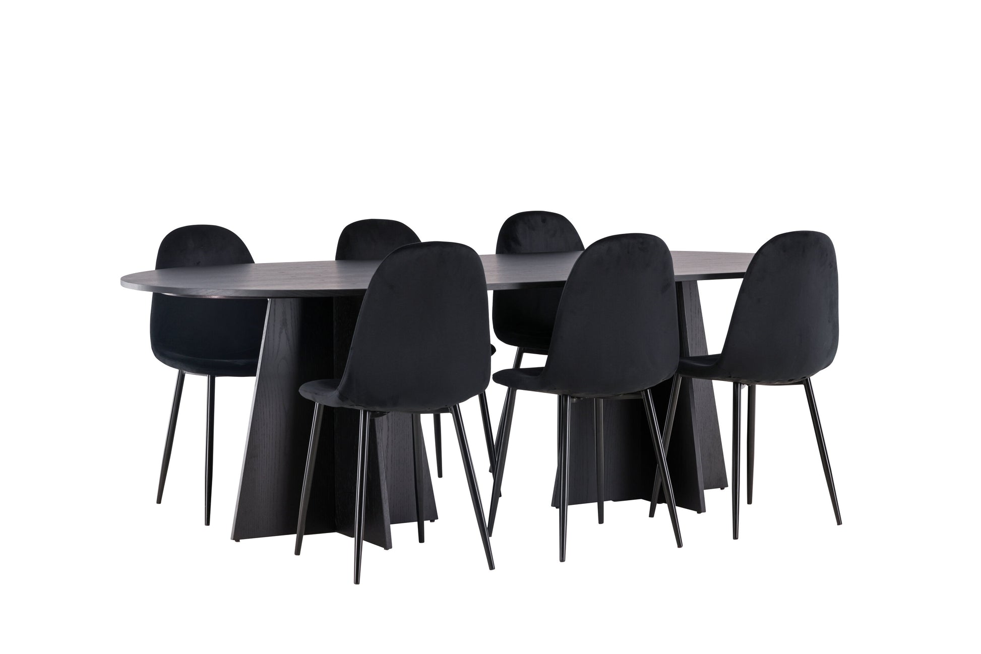 Bootcut Matbord med Polar Stolarna – Bord: 75x230x115 Stol: 53,3x88x42,5