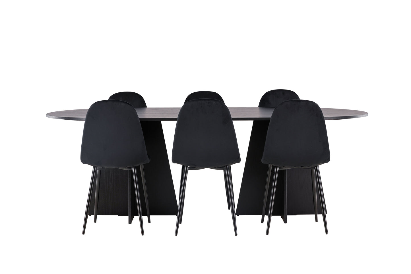 Bootcut Matbord med Polar Stolarna – Bord: 75x230x115 Stol: 53,3x88x42,5