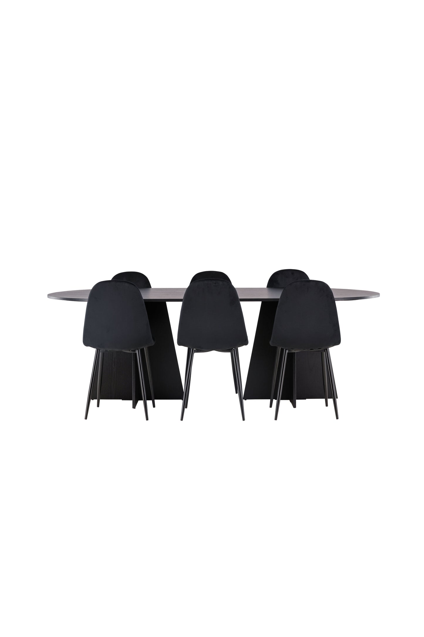 Bootcut Matbord med Polar Stolarna – Bord: 75x230x115 Stol: 53,3x88x42,5