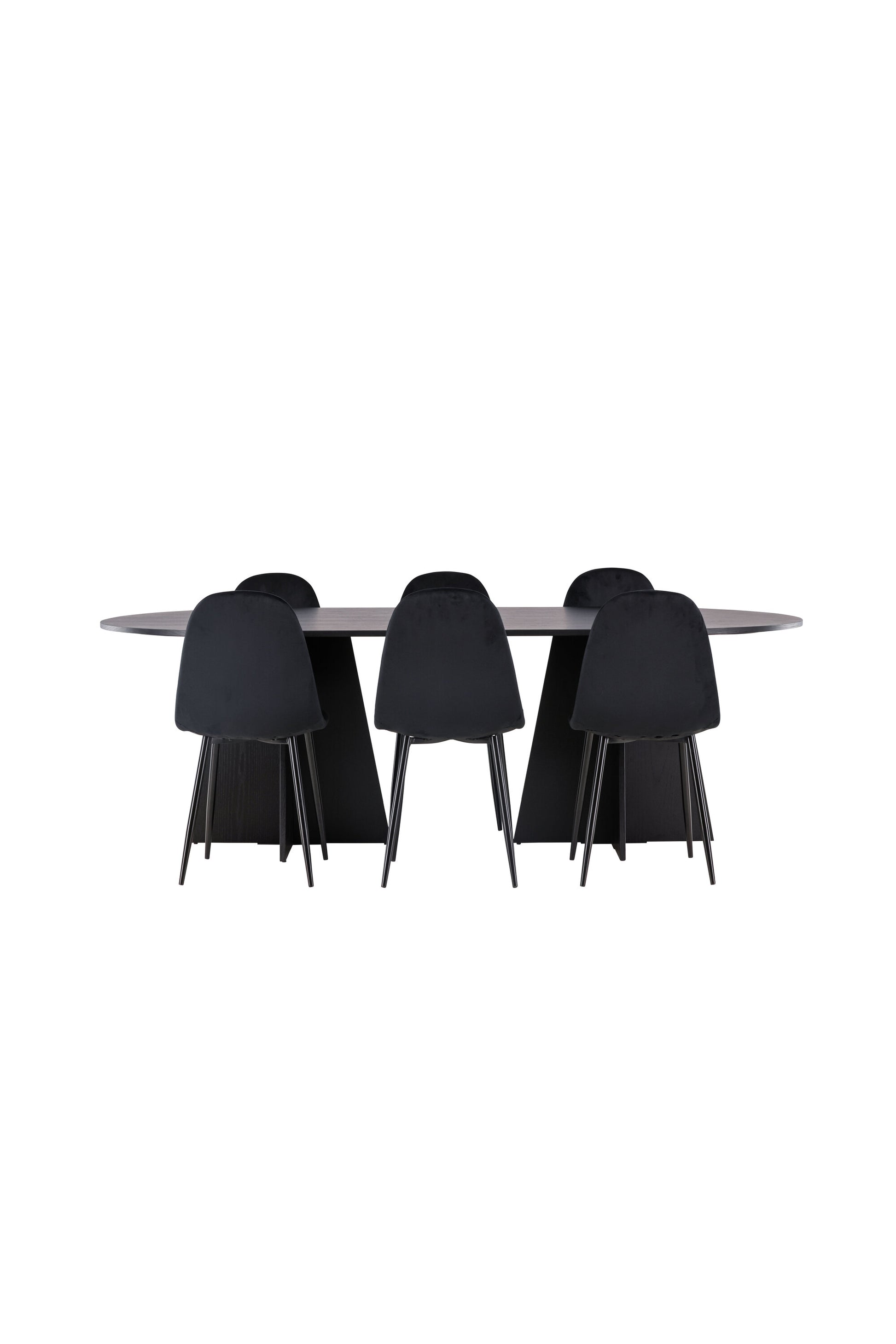 Bootcut Matbord med Polar Stolarna – Bord: 75x230x115 Stol: 53,3x88x42,5