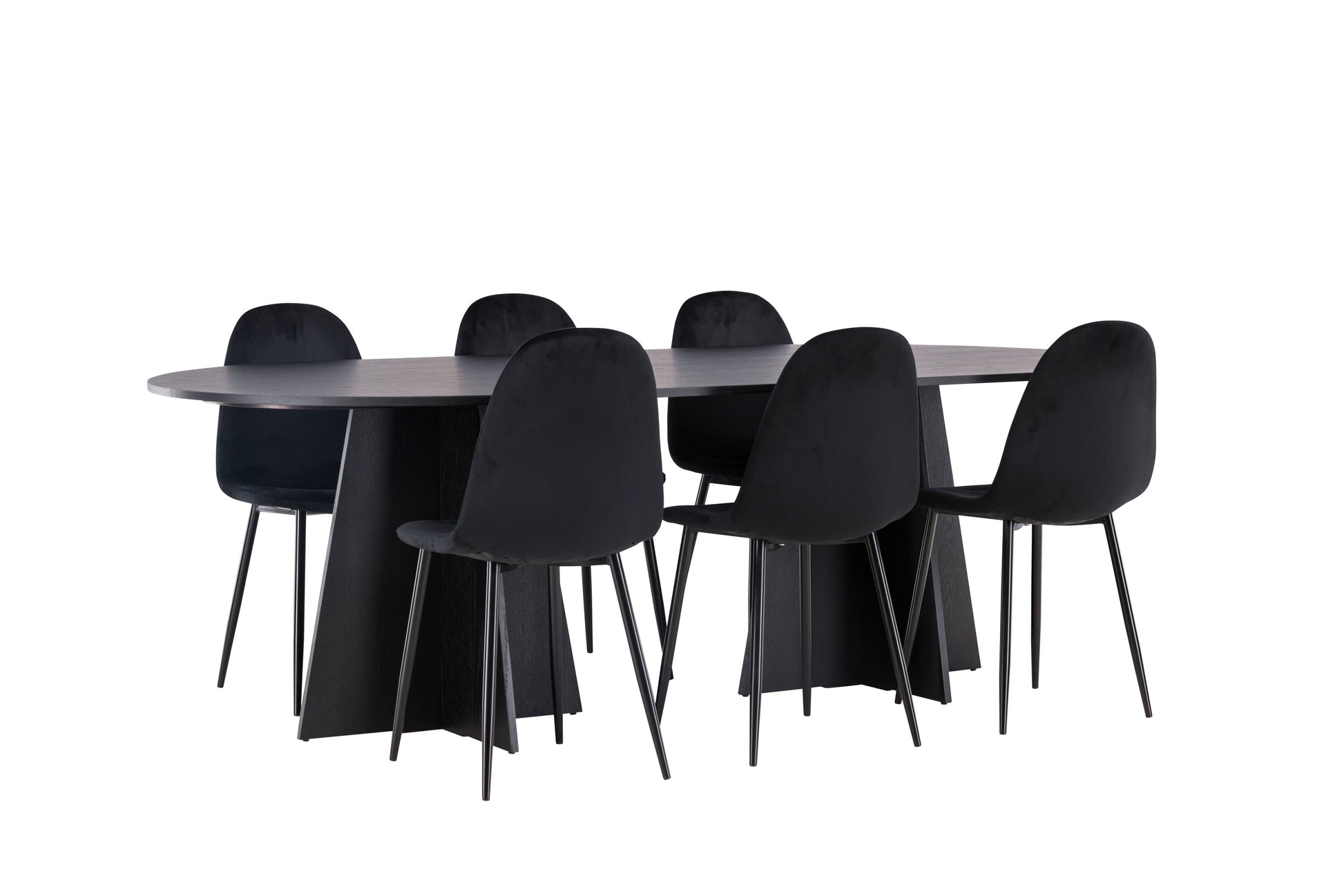 Bootcut Matbord med Polar Stolarna – Bord: 75x230x115 Stol: 53,3x88x42,5