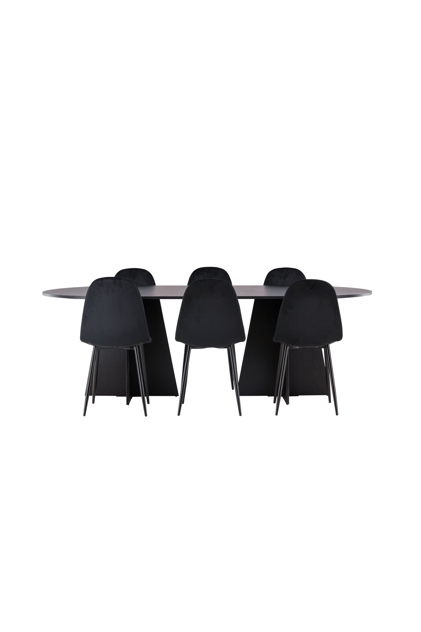 Bootcut Matbord med Polar Stolarna – Bord: 75x230x115 Stol: 53,3x88x42,5