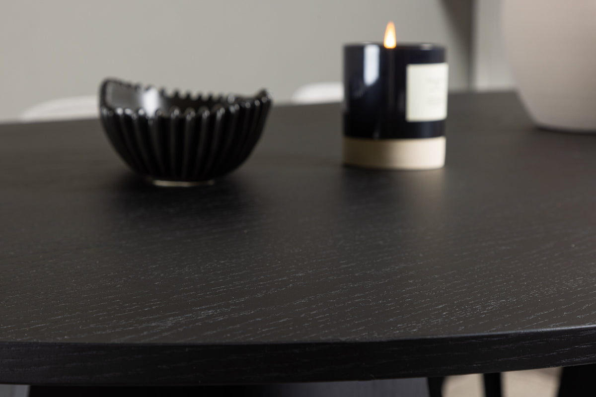 Bootcut Matbord med Velvet Stolarna – Bord: 75x230x115 Stol: 57x76,5x50