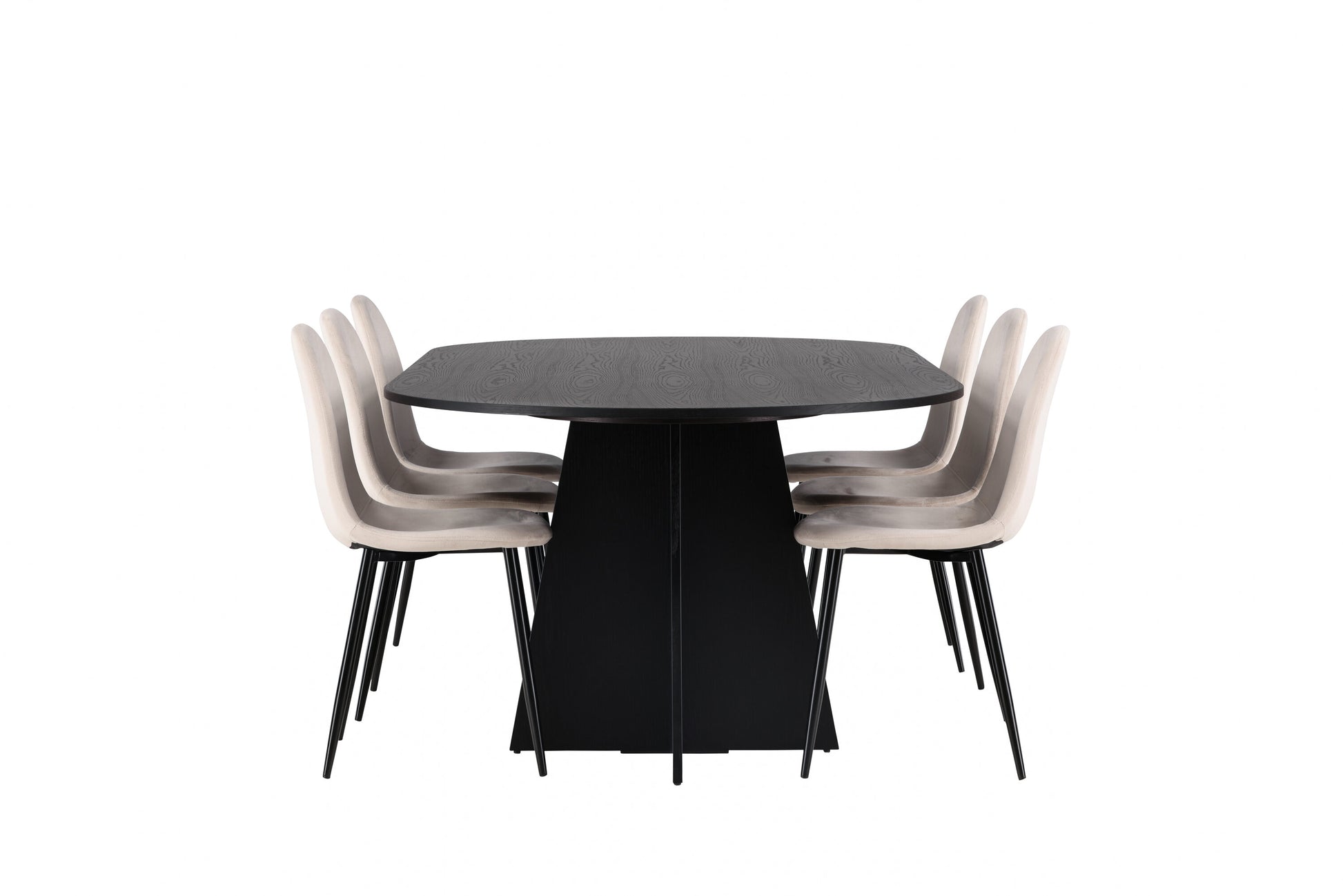 Bootcut Matbord med Polar Stolarna – Bord: 75x230x115 Stol: 53,3x88x42,5