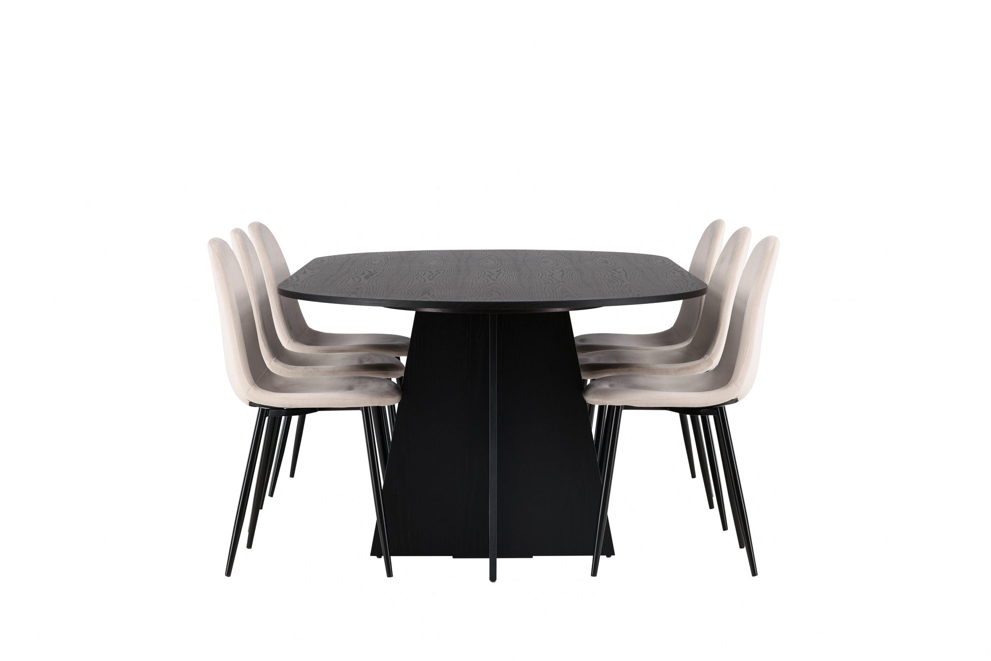 Bootcut Matbord med Polar Stolarna – Bord: 75x230x115 Stol: 53,3x88x42,5
