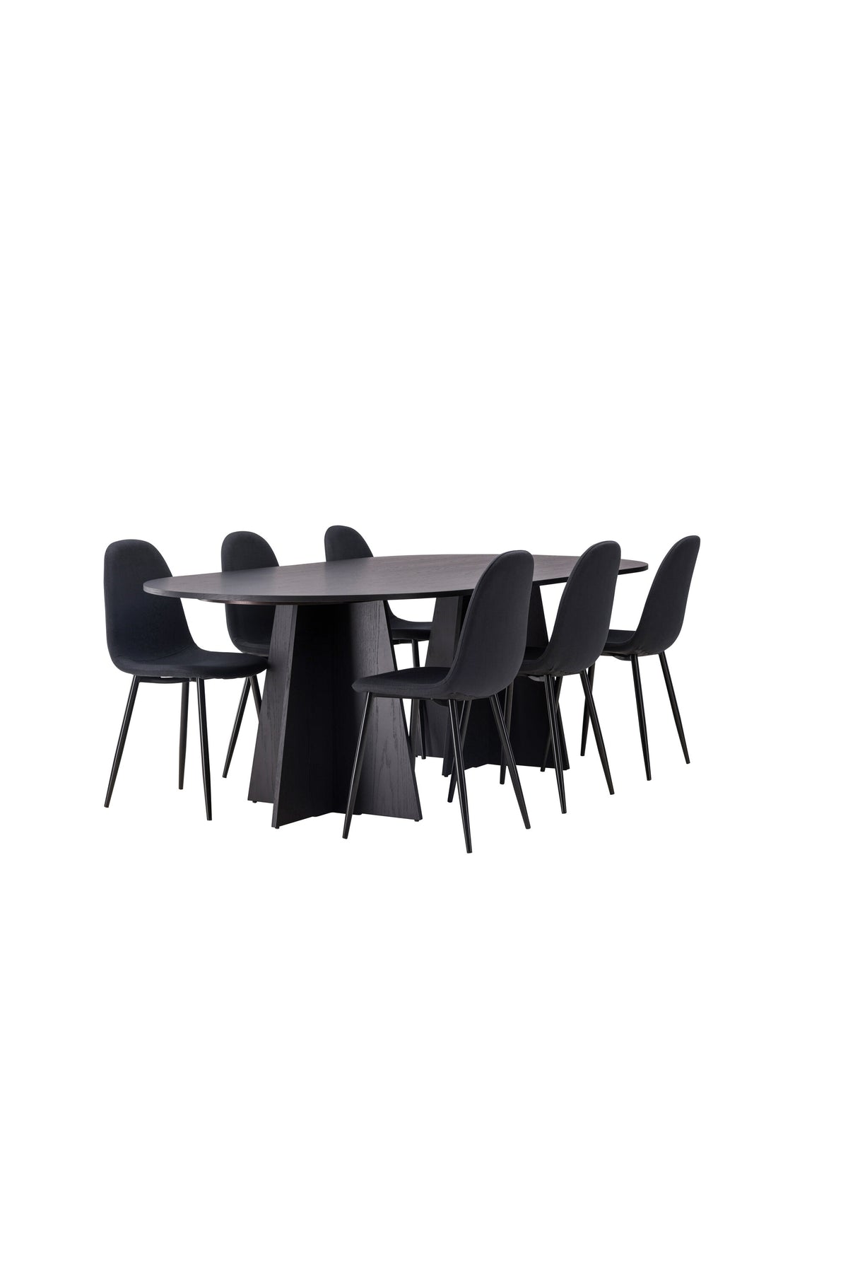 Bootcut Matbord med Polar Stolarna – Bord: 75x230x115 Stol: 53x87x44