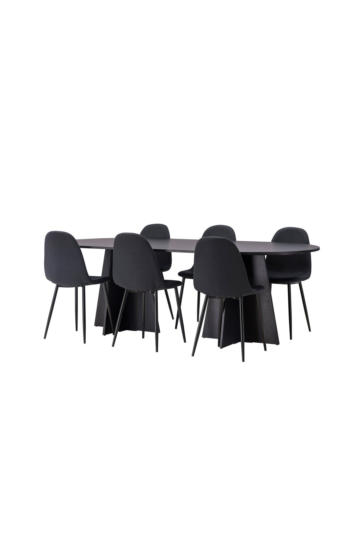 Bootcut Matbord med Polar Stolarna – Bord: 75x230x115 Stol: 53x87x44