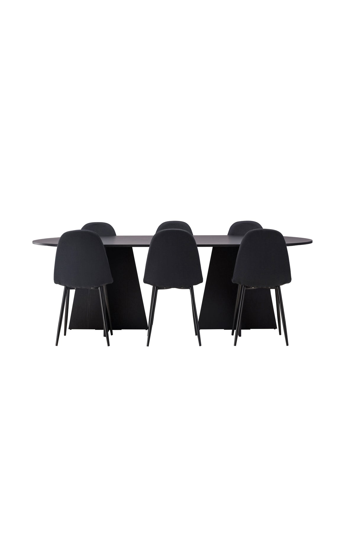 Bootcut Matbord med Polar Stolarna – Bord: 75x230x115 Stol: 53x87x44