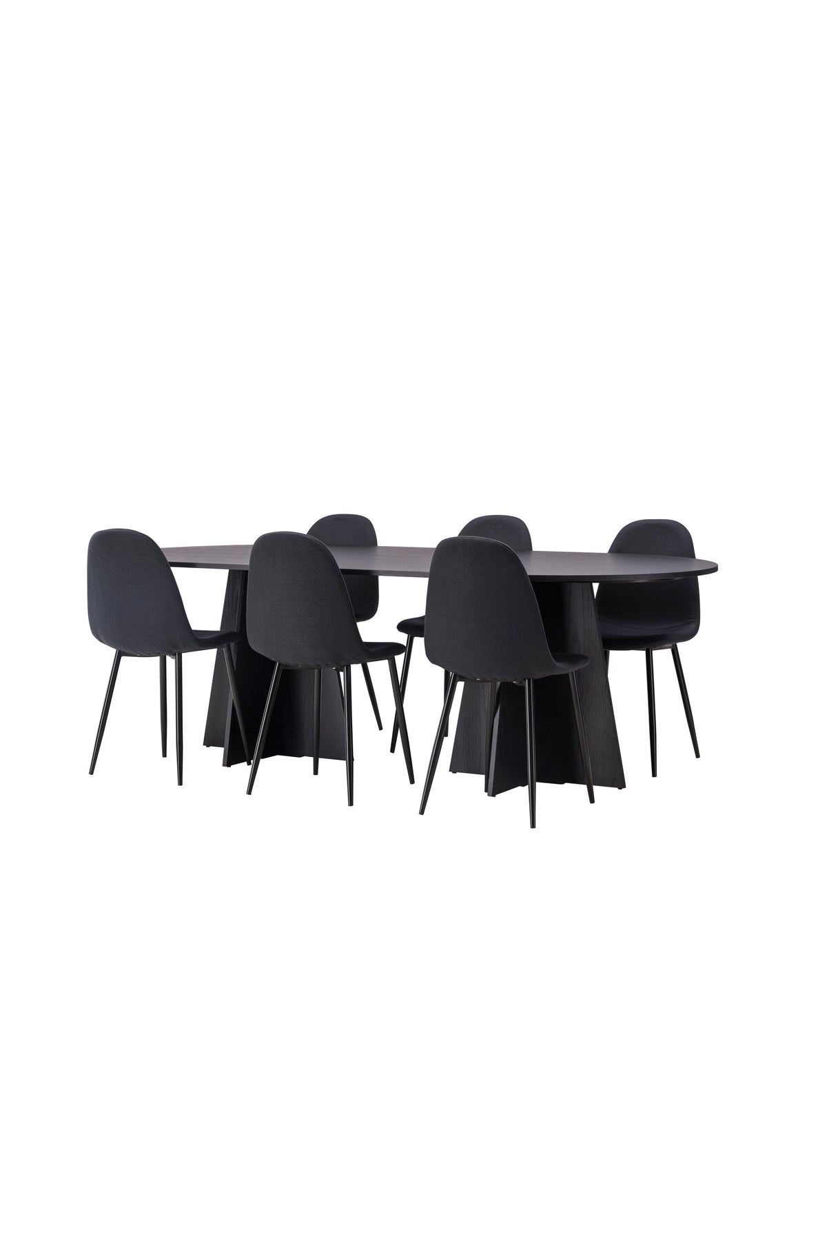 Bootcut Matbord med Polar Stolarna – Bord: 75x230x115 Stol: 53x87x44