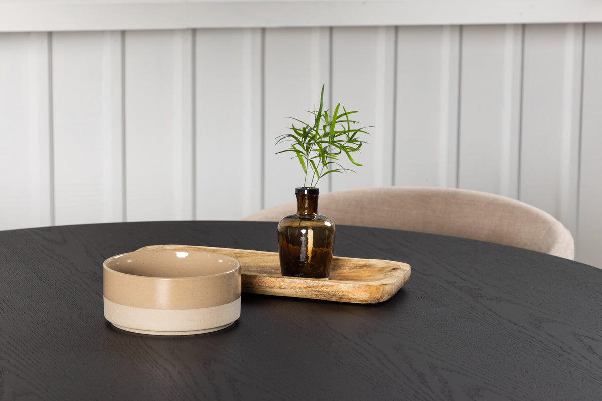 Bootcut Matbord med Berit Stolarna – Bord: ⌀110 Stol: 55x78x55