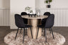 Olivia Matbord med Polar Stolarna – Bord: ⌀110 Stol: 53,3x88x42,5