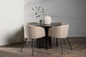 Olivia Matbord med Berit Stolarna – Bord: ⌀110 Stol: 55x78x55