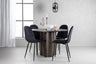 Olivia Matbord med Polar Stolarna – Bord: ⌀110 Stol: 53,3x88x44