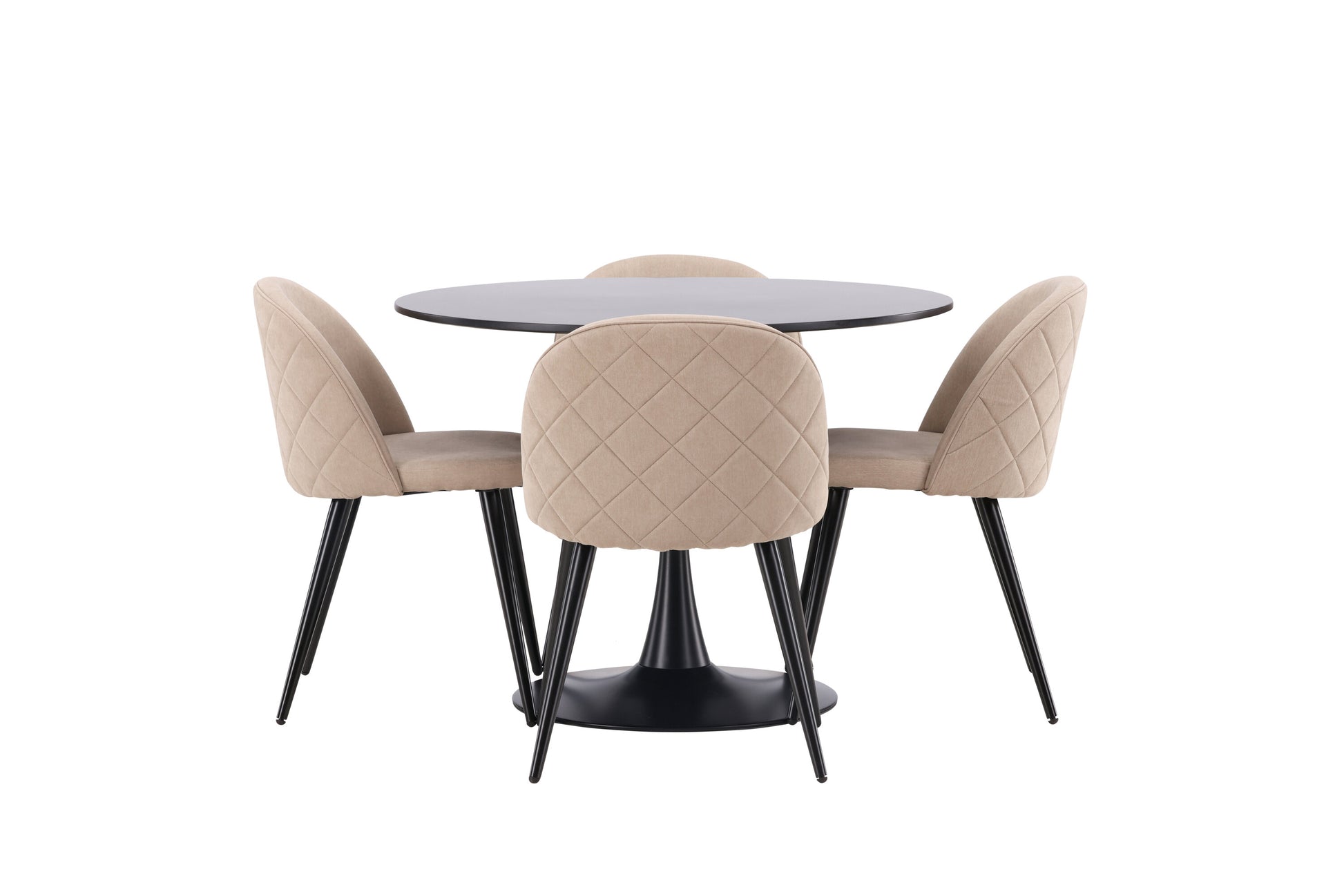Glade Matbord med Velvet Stolarna Matgrupp