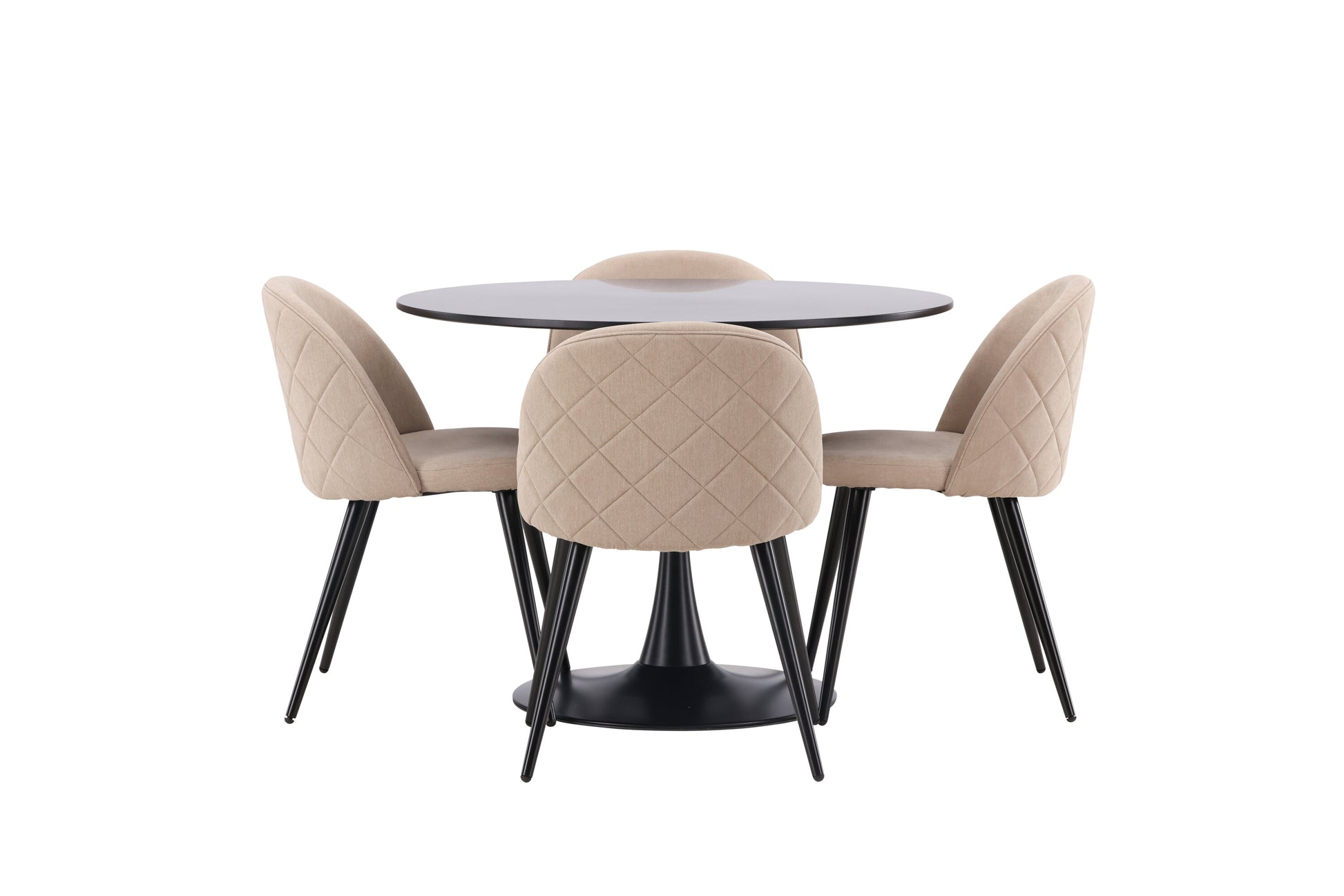 Glade Matbord med Velvet Stolarna Matgrupp