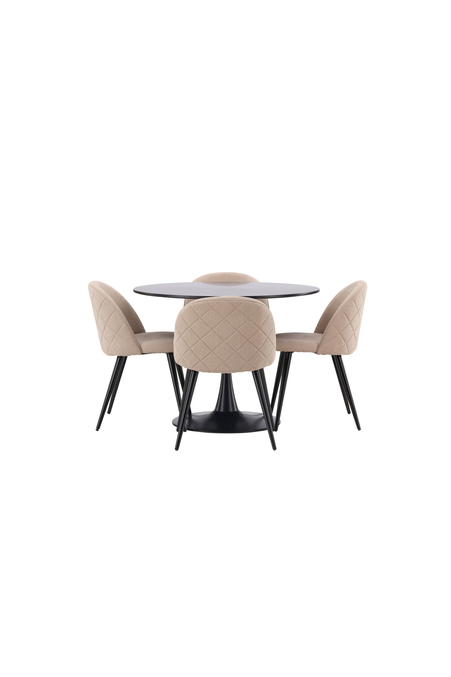 Glade Matbord med Velvet Stolarna Matgrupp