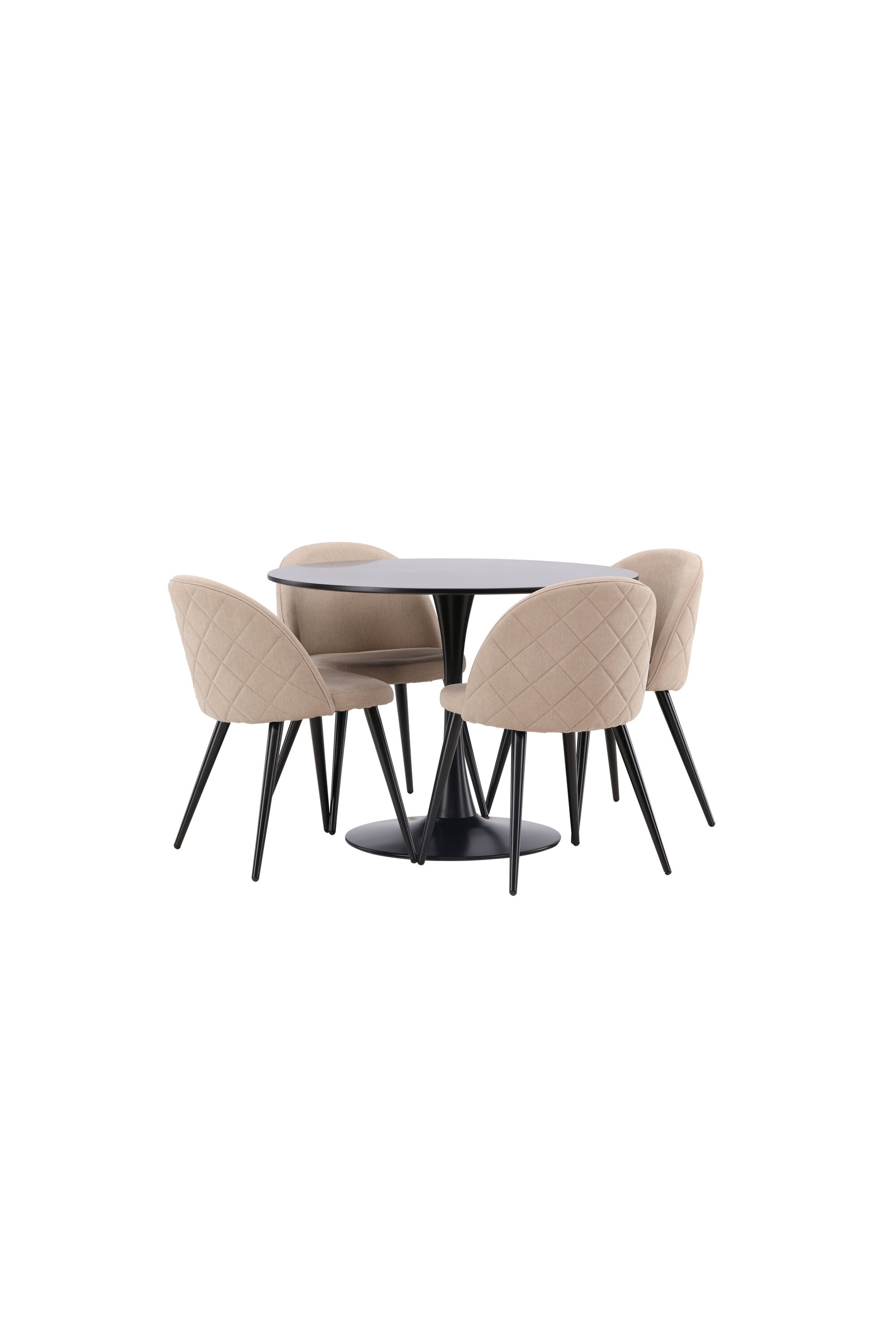 Glade Matbord med Velvet Stolarna Matgrupp