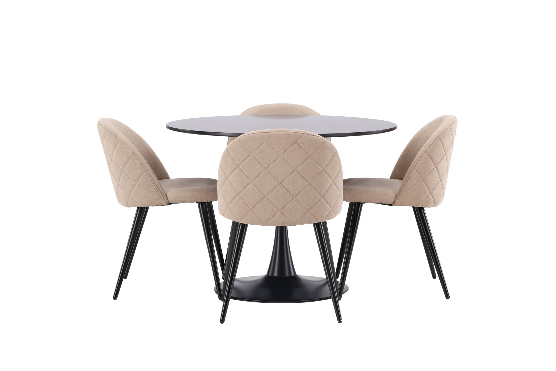 Glade Matbord med Velvet Stolarna Matgrupp