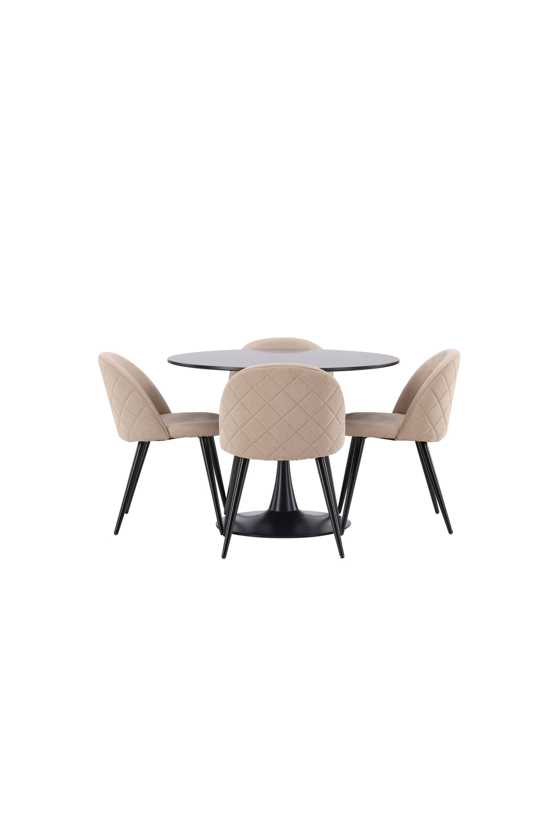 Glade Matbord med Velvet Stolarna Matgrupp