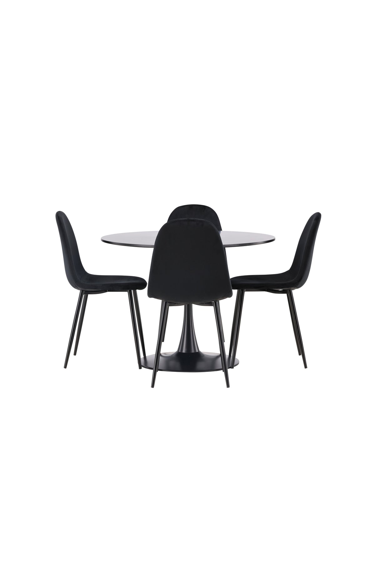 Glade Matbord med Polar Stolarna – Bord: ⌀100 Stol: 53,3x88x42,5