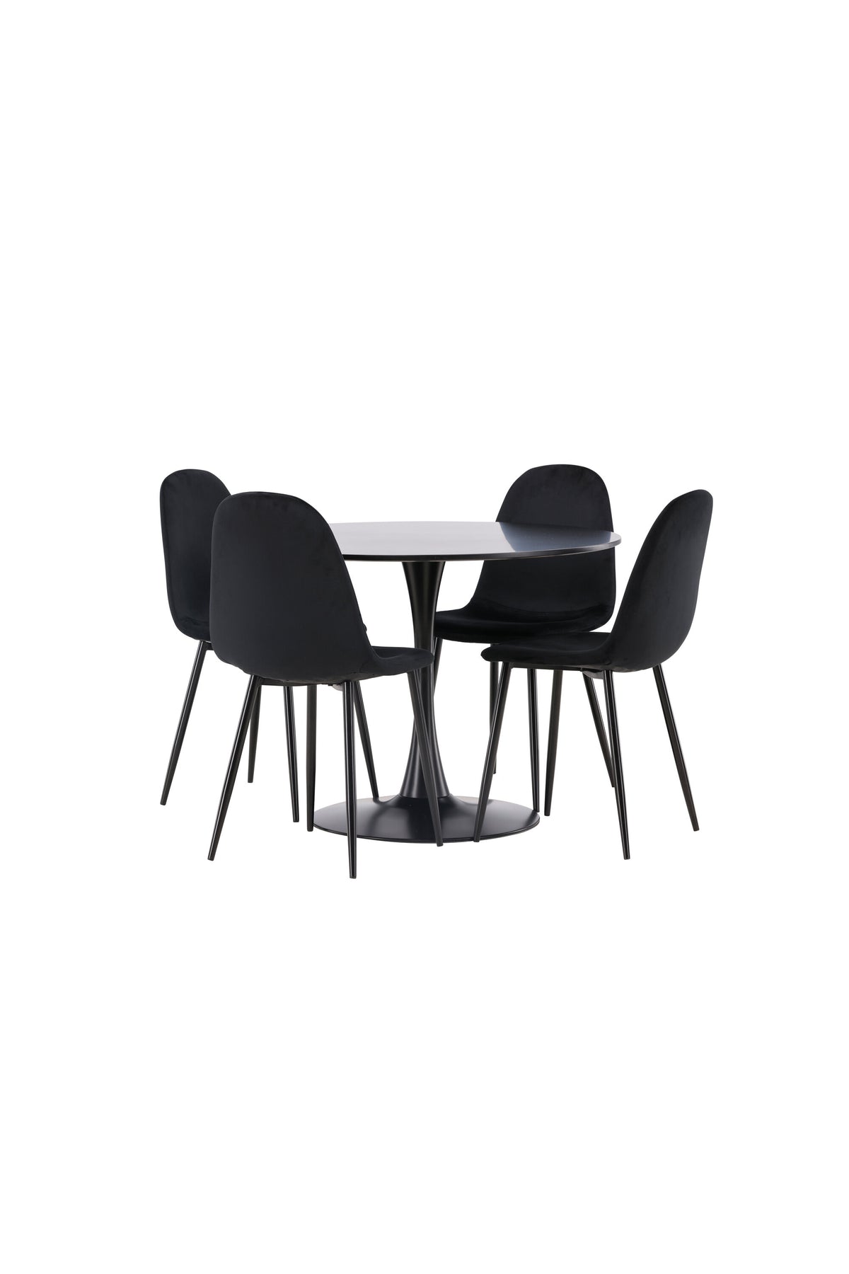 Glade Matbord med Polar Stolarna – Bord: ⌀100 Stol: 53,3x88x42,5
