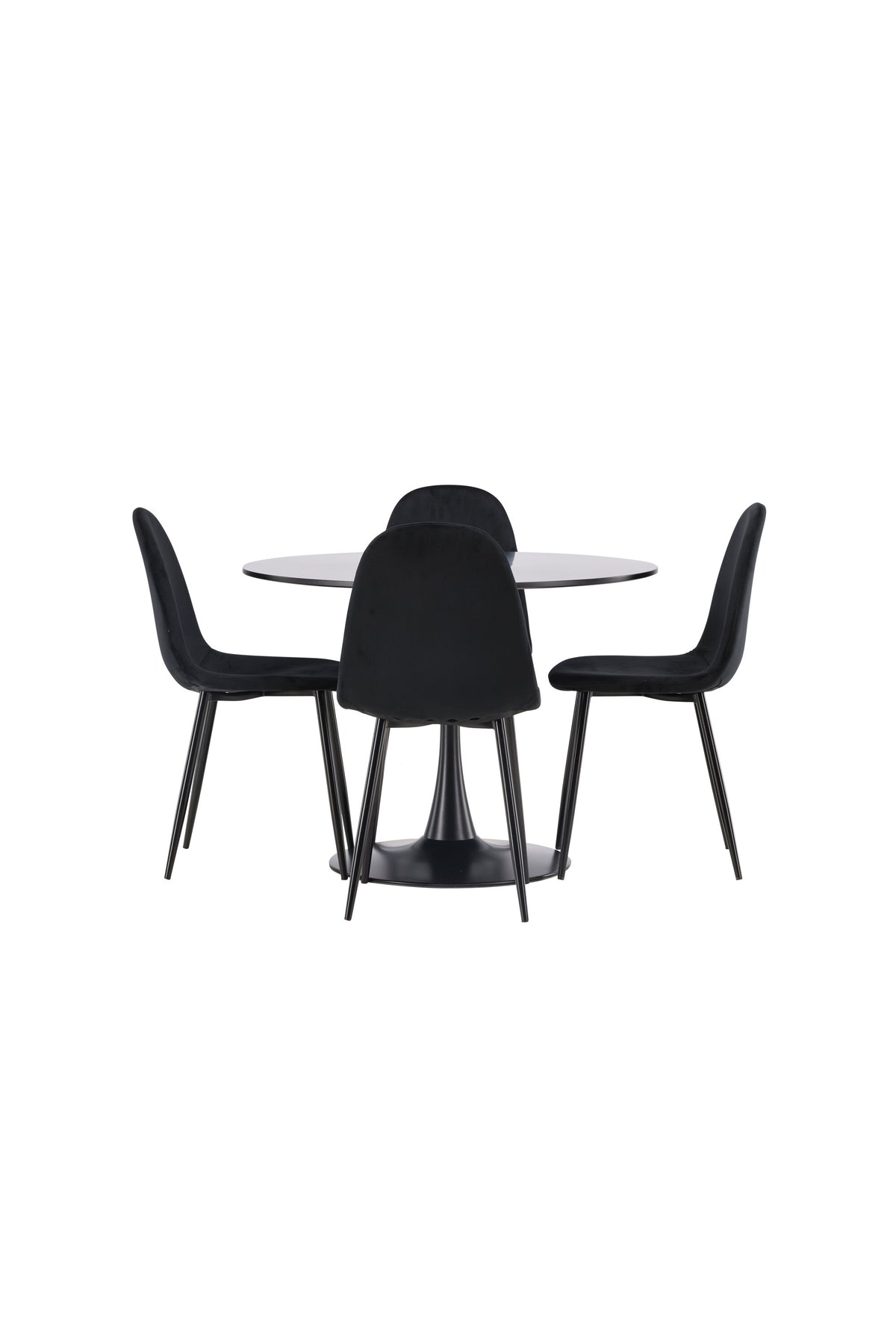 Glade Matbord med Polar Stolarna – Bord: ⌀100 Stol: 53,3x88x42,5