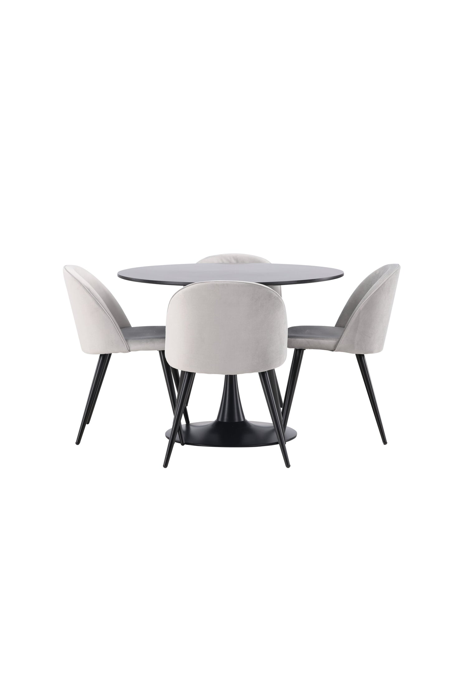 Glade Matbord med Velvet Stolarna Matgrupp