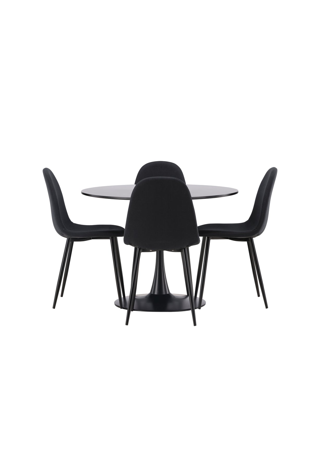 Glade Matbord med Polar Stolarna – Bord: ⌀100 Stol: 53x87x44