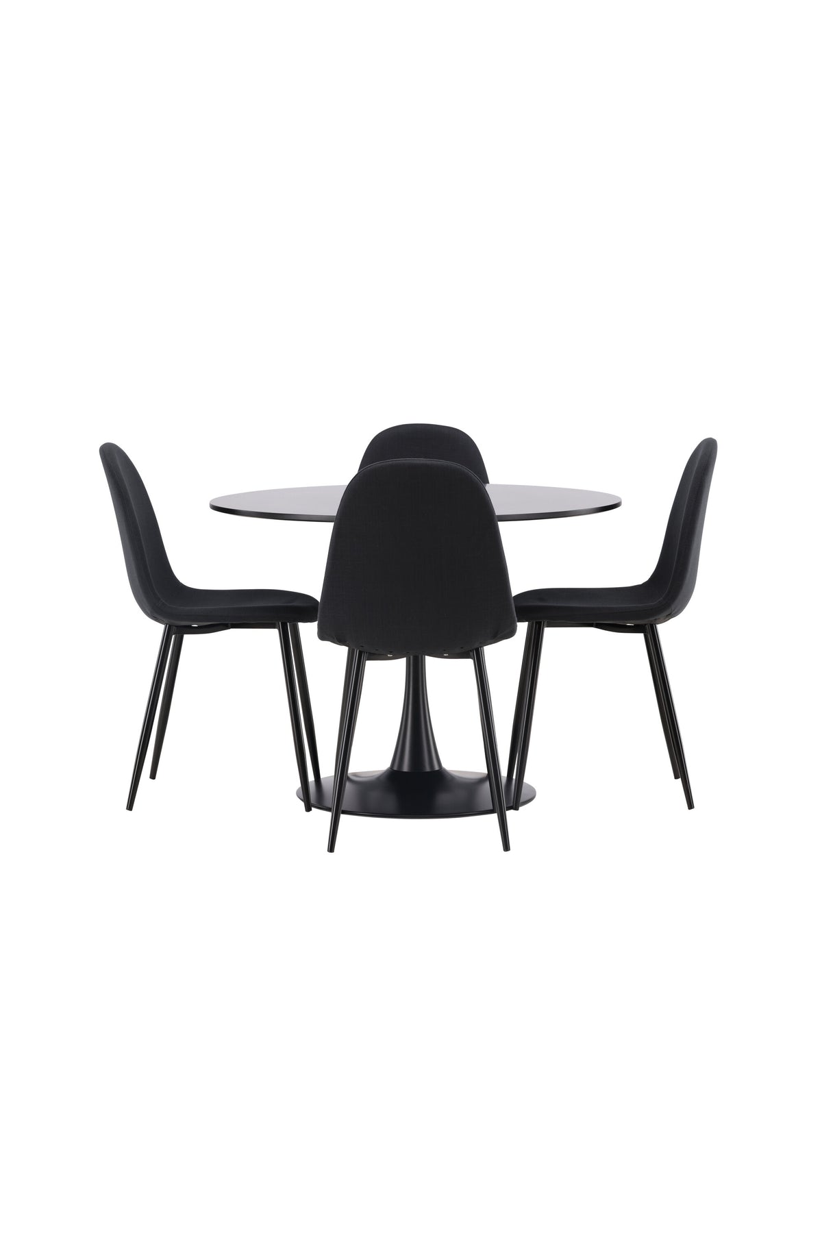 Glade Matbord med Polar Stolarna – Bord: ⌀100 Stol: 53x87x44