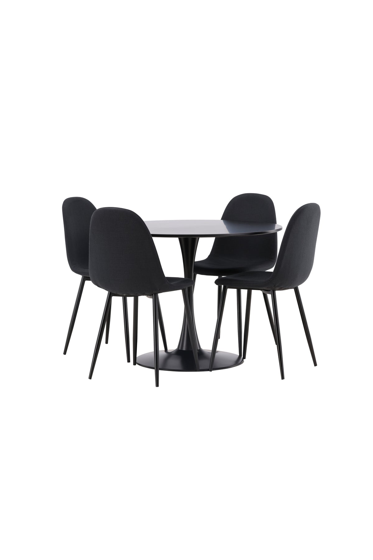 Glade Matbord med Polar Stolarna – Bord: ⌀100 Stol: 53x87x44