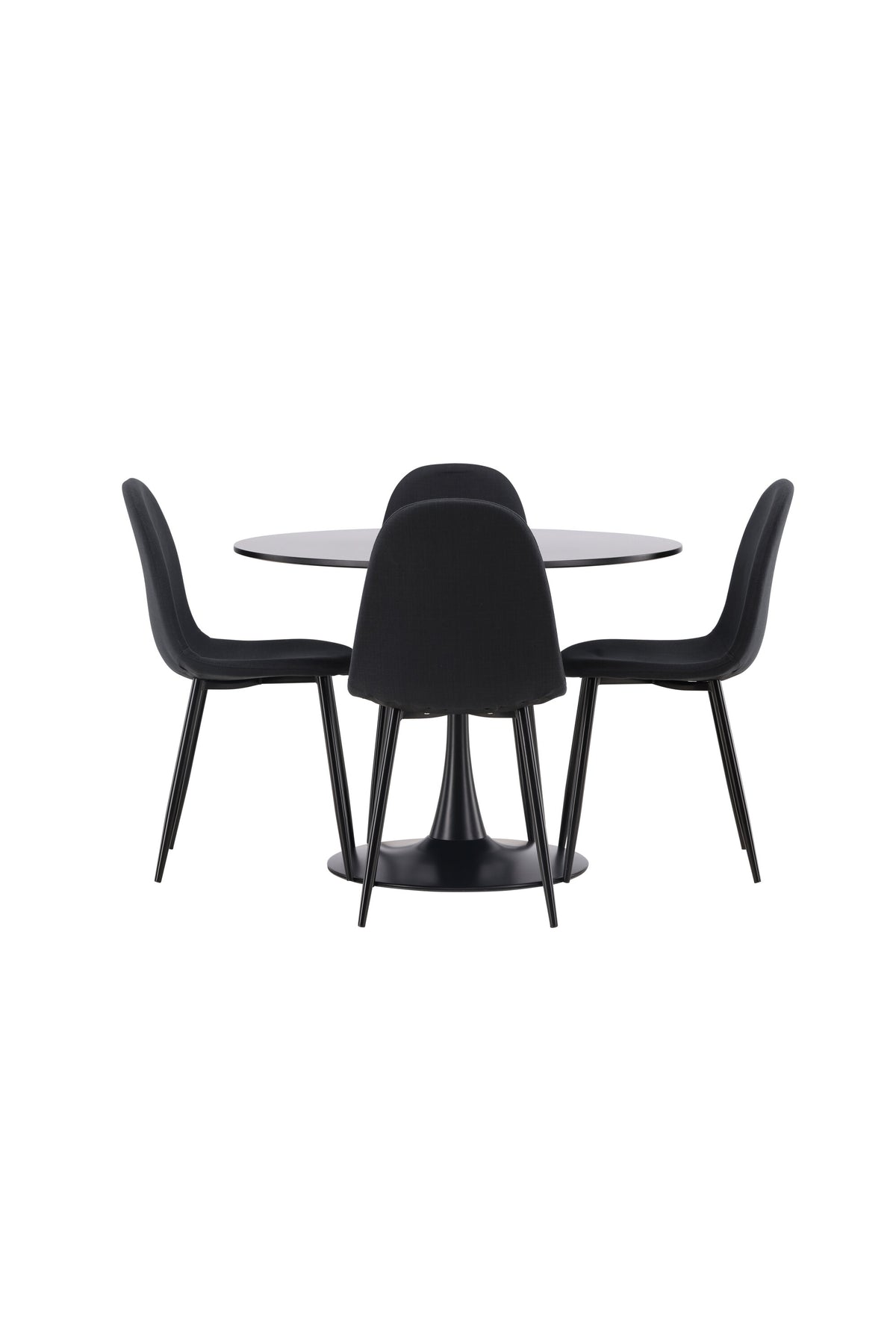 Glade Matbord med Polar Stolarna – Bord: ⌀100 Stol: 53x87x44