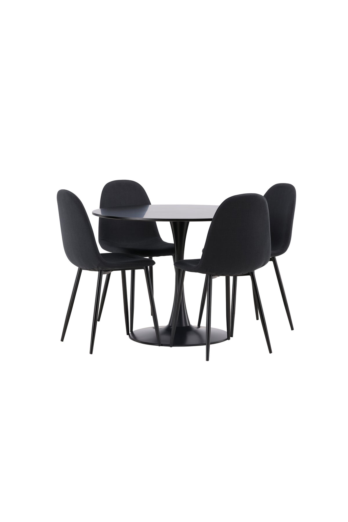 Glade Matbord med Polar Stolarna – Bord: ⌀100 Stol: 53x87x44