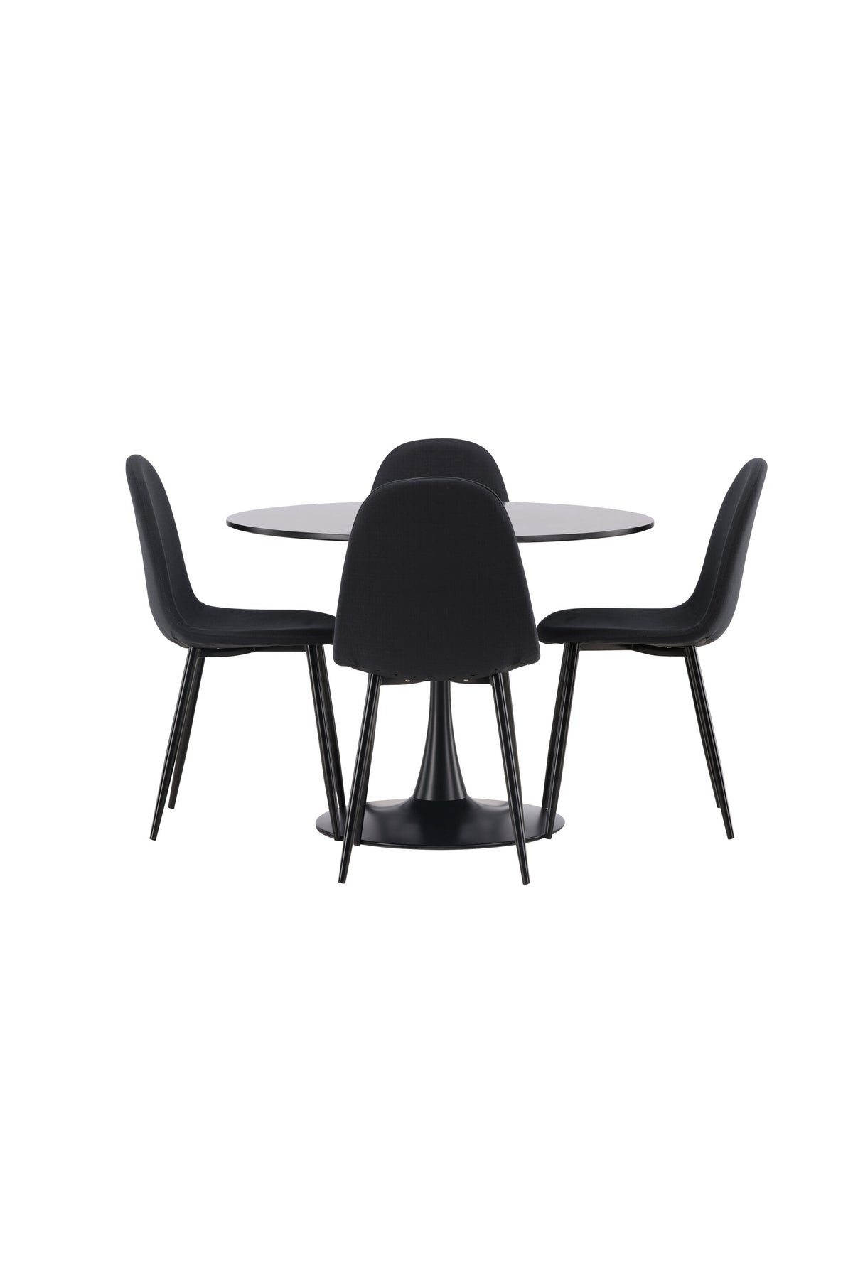 Glade Matbord med Polar Stolarna – Bord: ⌀100 Stol: 53x87x44