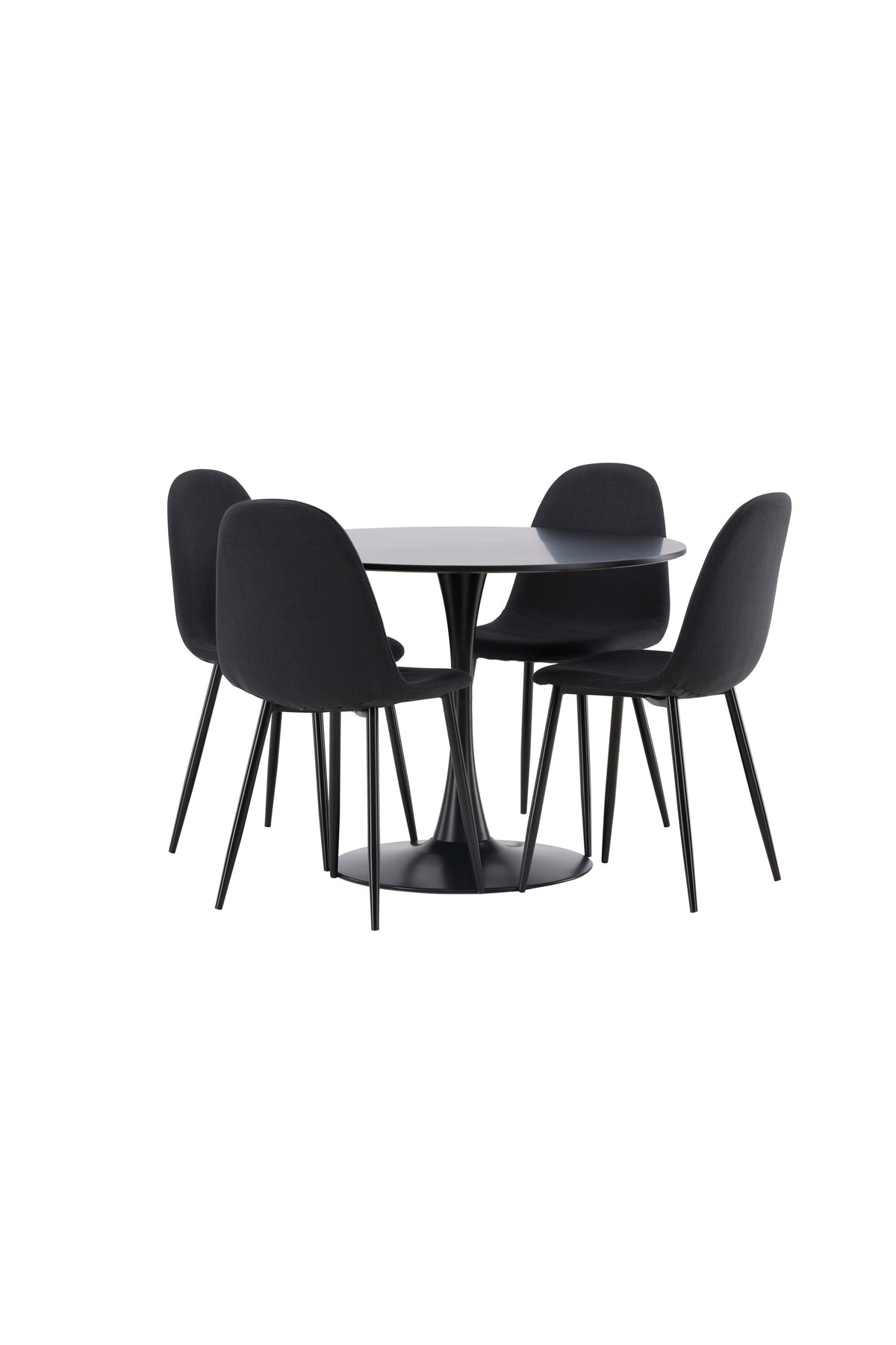 Glade Matbord med Polar Stolarna – Bord: ⌀100 Stol: 53x87x44