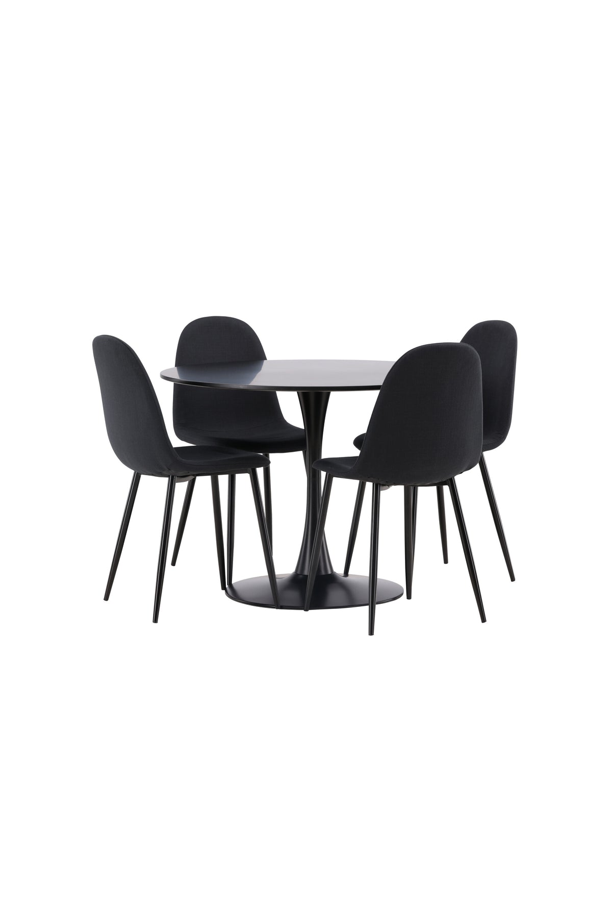 Glade Matbord med Polar Stolarna – Bord: ⌀100 Stol: 53x87x44