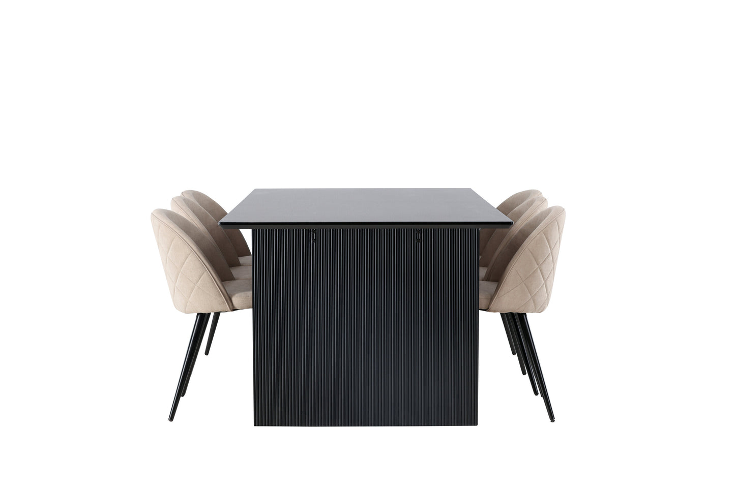 Vail Matbord med Velvet Stolarna Matgrupp