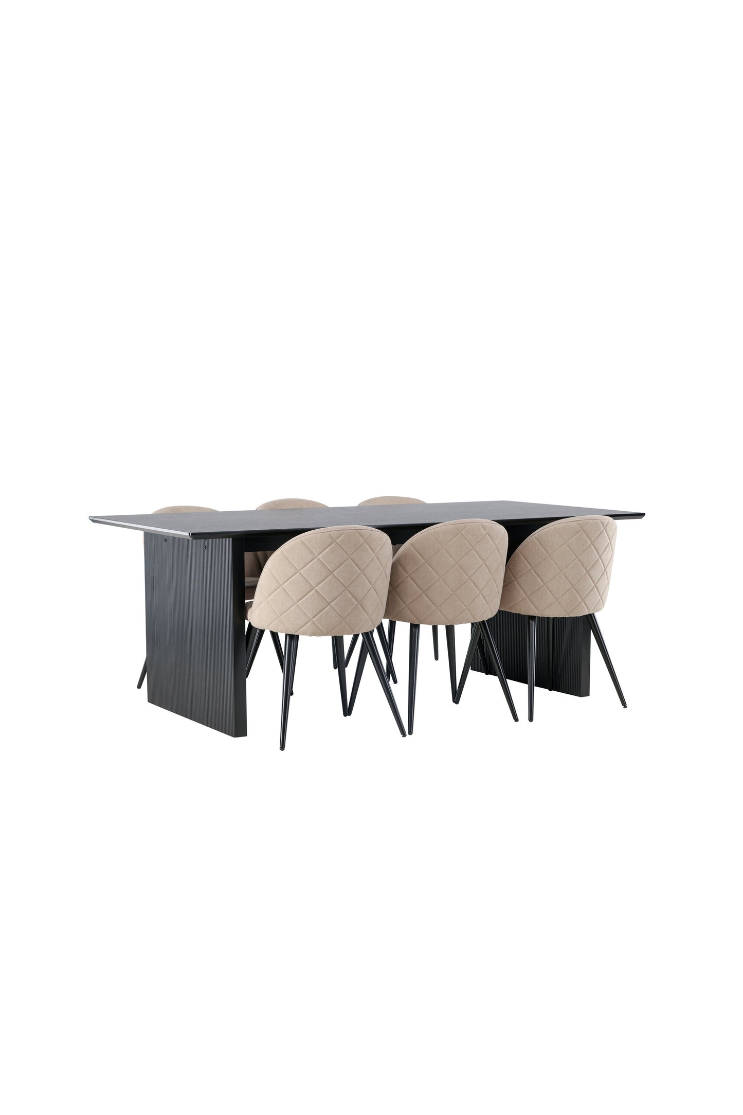Vail Matbord med Velvet Stolarna Matgrupp