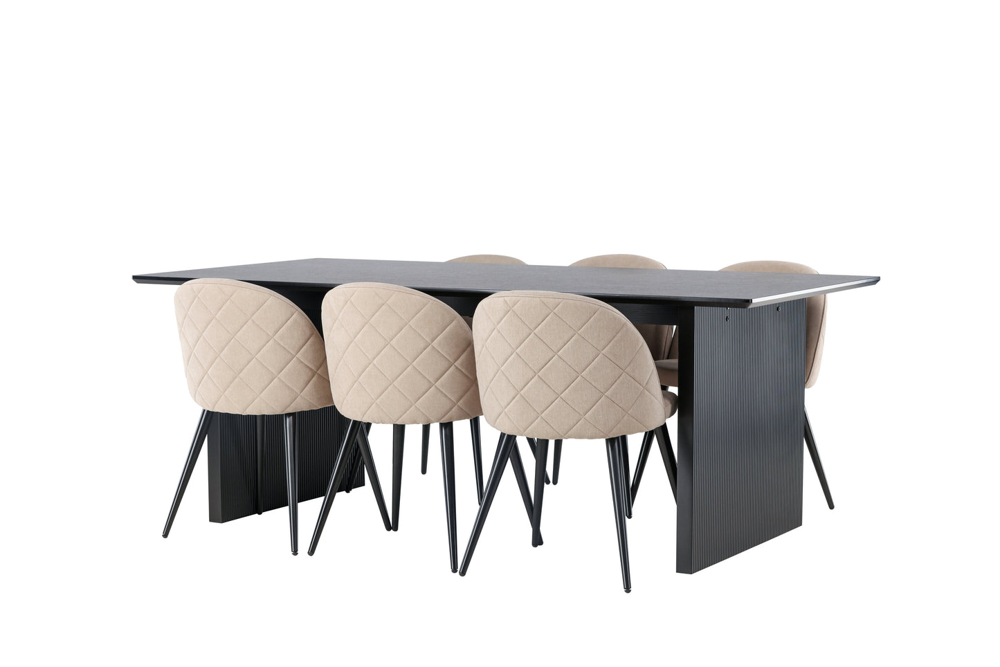 Vail Matbord med Velvet Stolarna Matgrupp