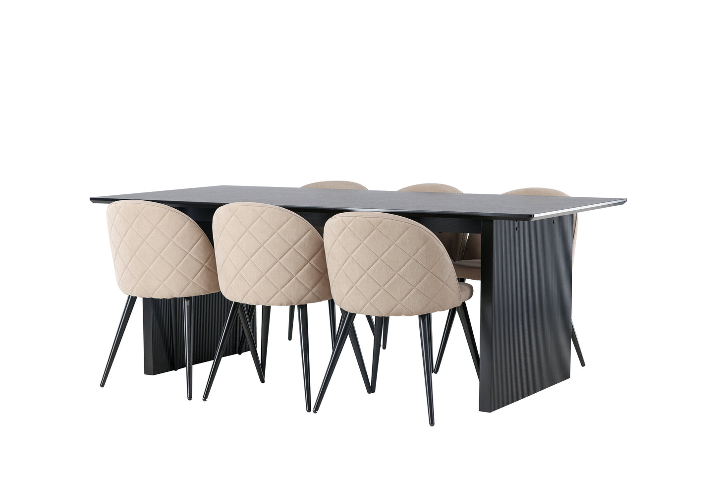 Vail Matbord med Velvet Stolarna Matgrupp