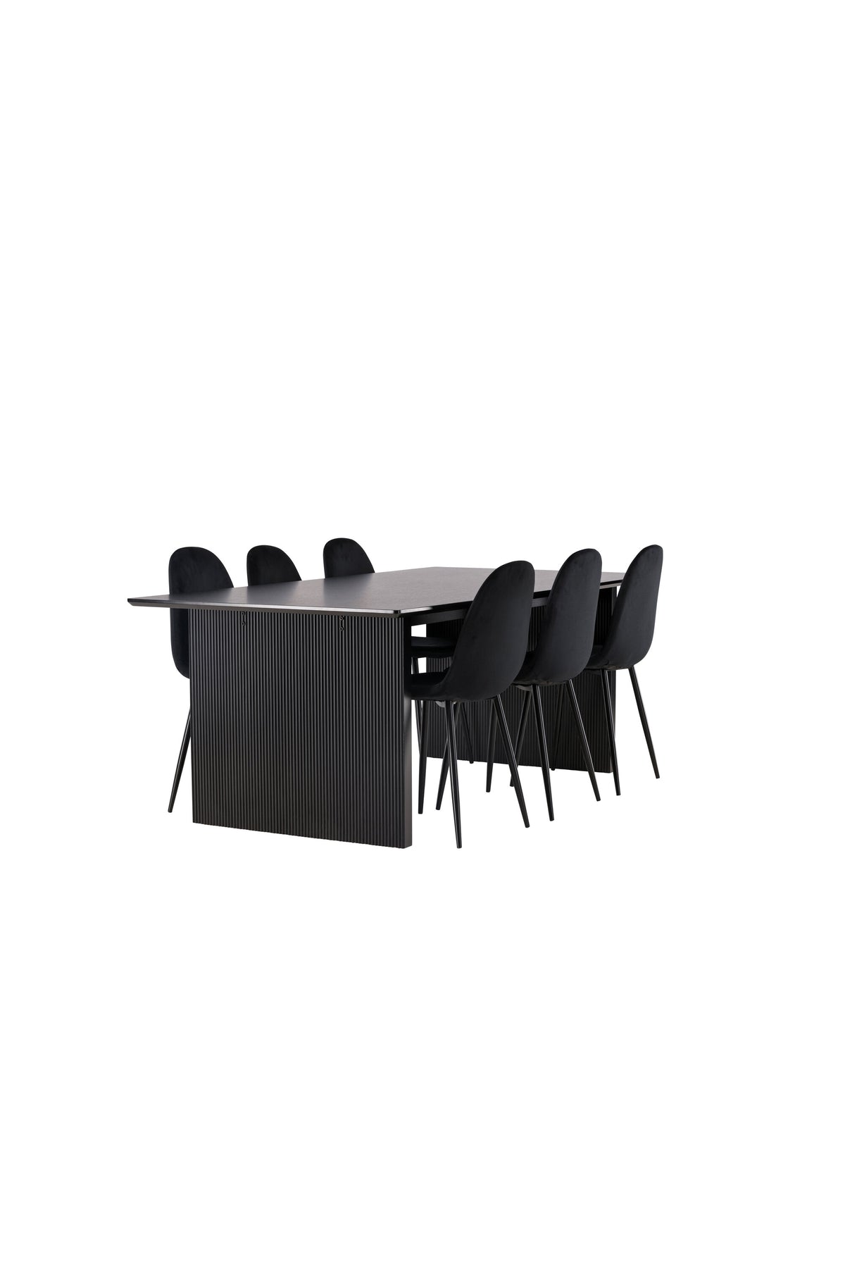 Vail Matbord med Polar Stolarna – Bord: 75x200x100 Stol: 53,3x88x42,5