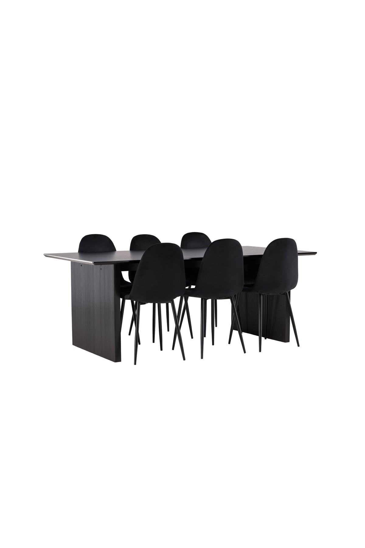 Vail Matbord med Polar Stolarna – Bord: 75x200x100 Stol: 53,3x88x42,5