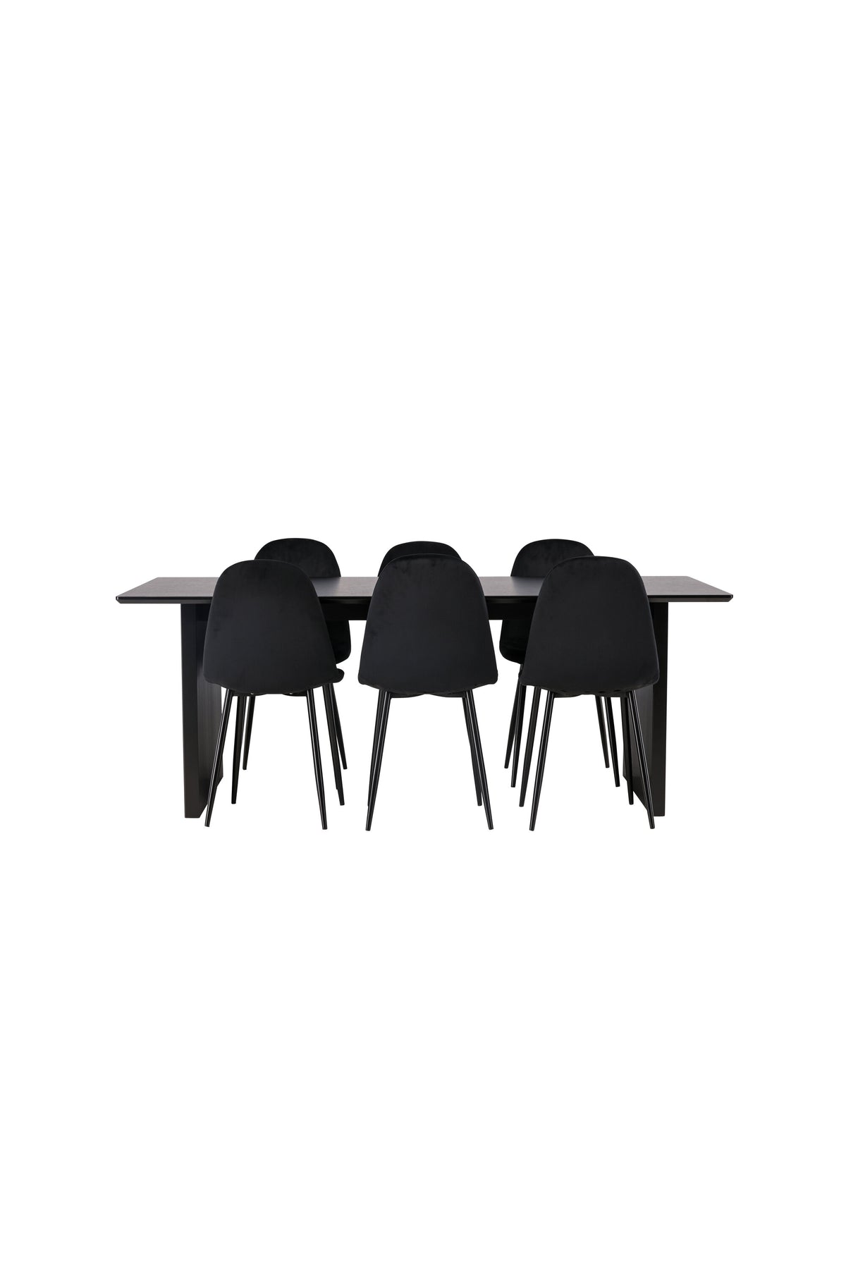 Vail Matbord med Polar Stolarna – Bord: 75x200x100 Stol: 53,3x88x42,5