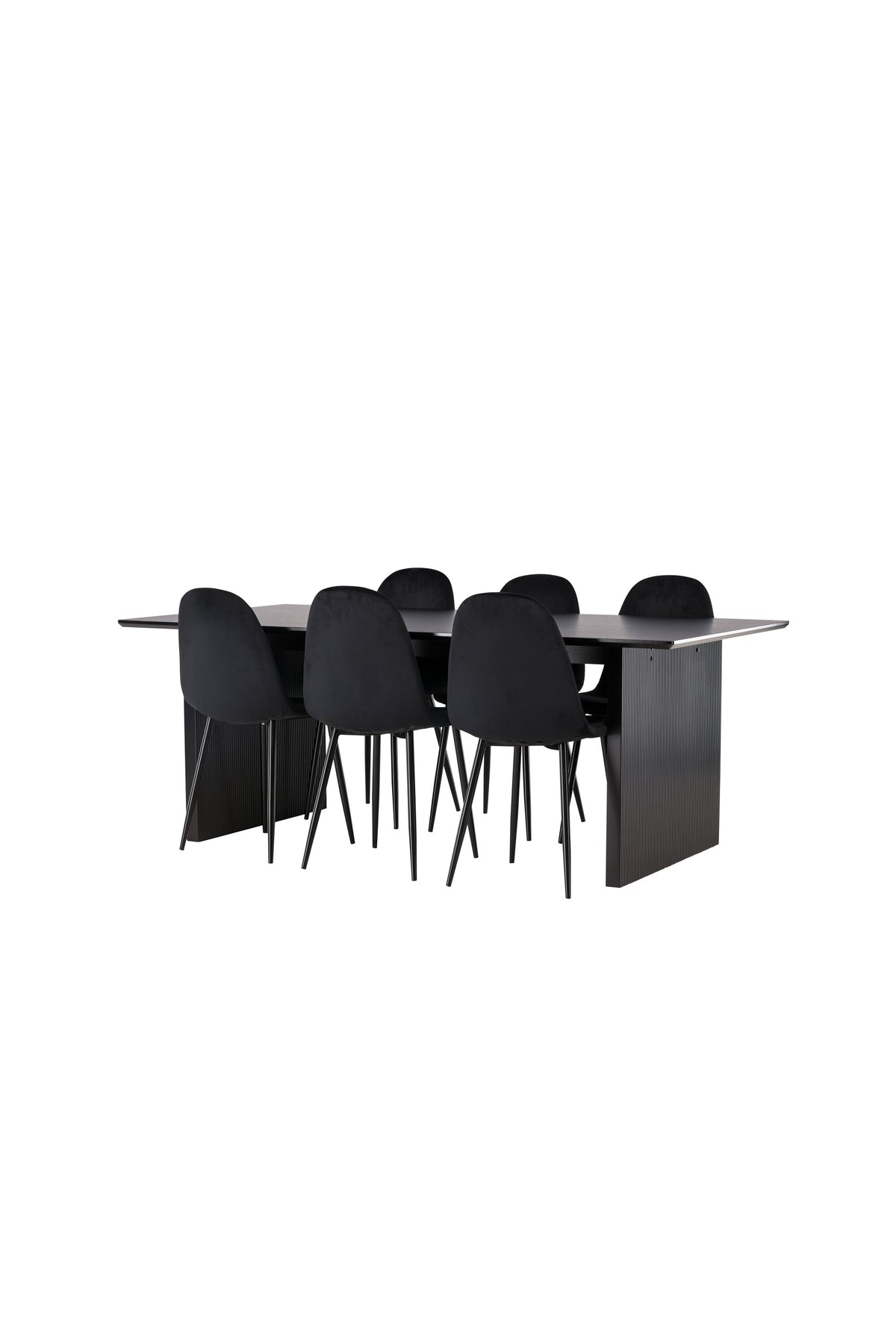 Vail Matbord med Polar Stolarna – Bord: 75x200x100 Stol: 53,3x88x42,5