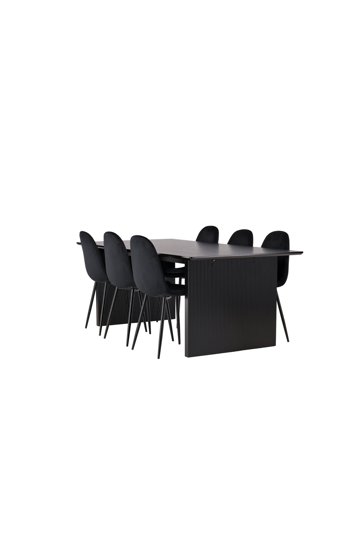 Vail Matbord med Polar Stolarna – Bord: 75x200x100 Stol: 53,3x88x42,5