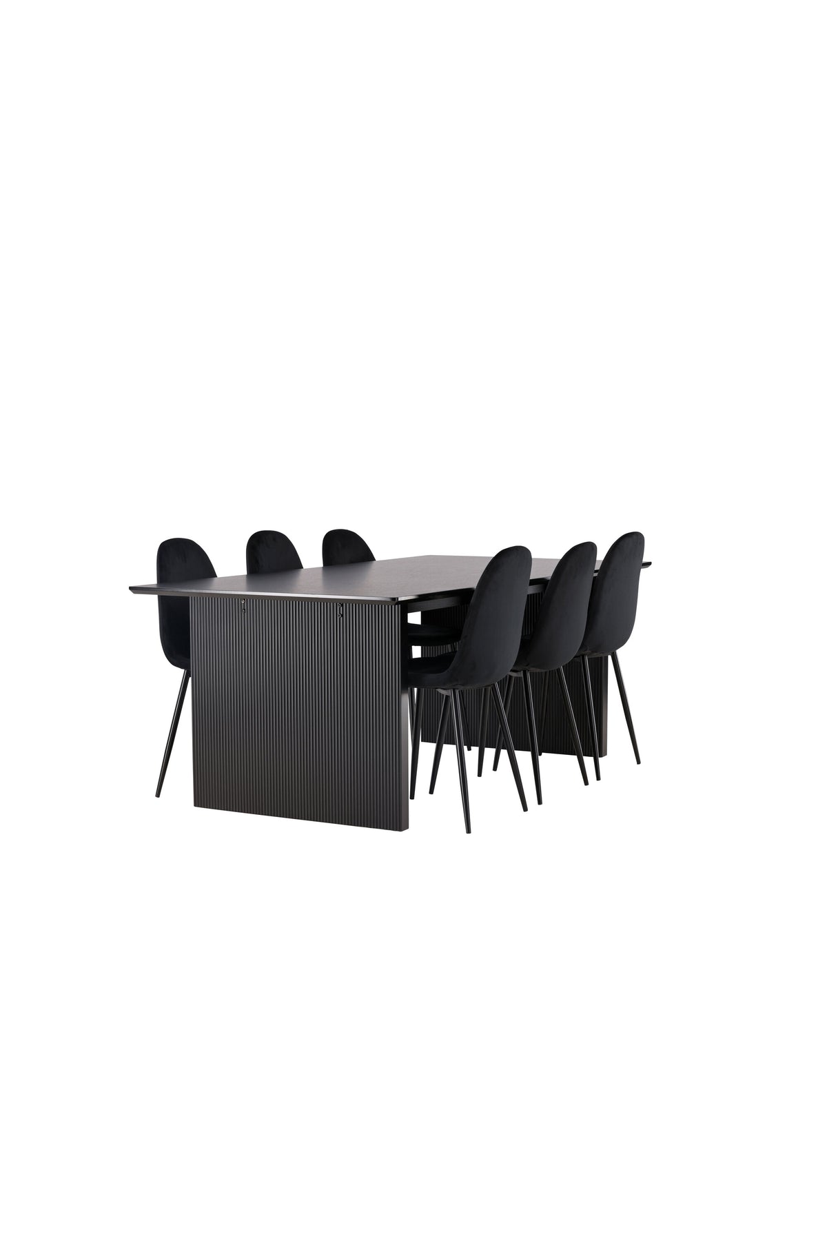 Vail Matbord med Polar Stolarna – Bord: 75x200x100 Stol: 53,3x88x42,5