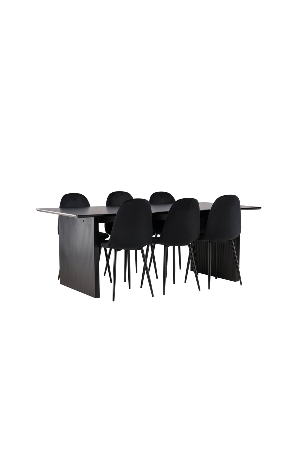 Vail Matbord med Polar Stolarna – Bord: 75x200x100 Stol: 53,3x88x42,5