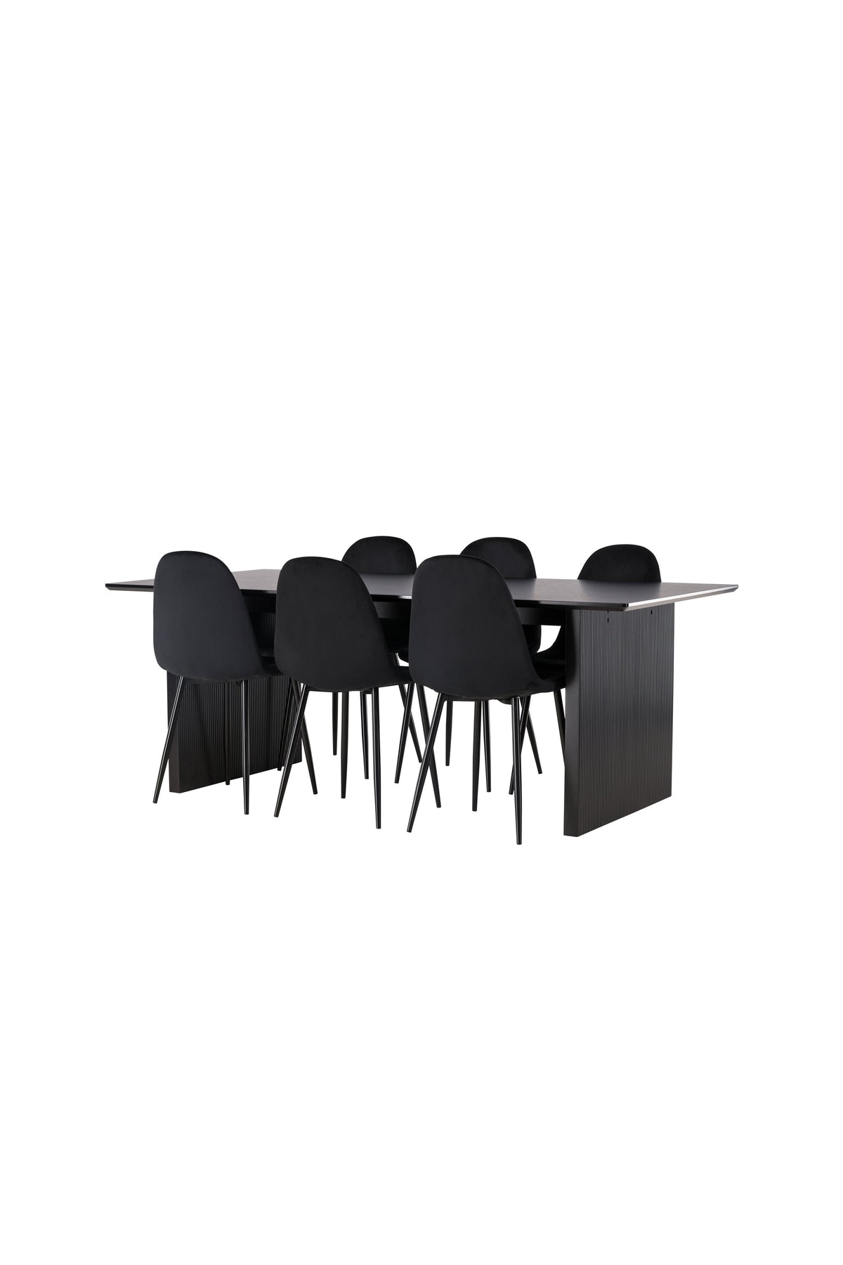 Vail Matbord med Polar Stolarna – Bord: 75x200x100 Stol: 53,3x88x42,5